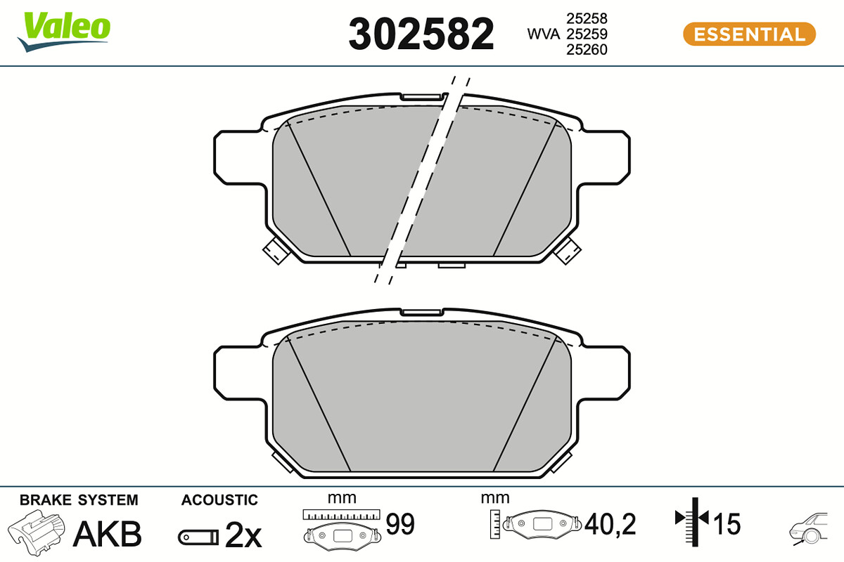 BRAKE PADS FIRST SUZUKI SX4 RR